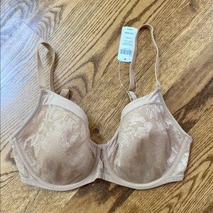 NWT 34 DDD SOMA bra lightest lift perfect coverage light amber support luxury